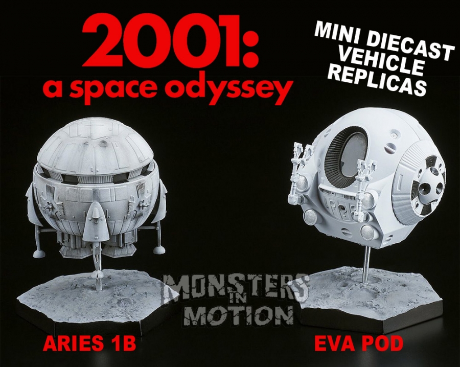2001: A Space Odyssey Aries 1B & Eva Pod Vehicle Replicas NEW! - Click Image to Close