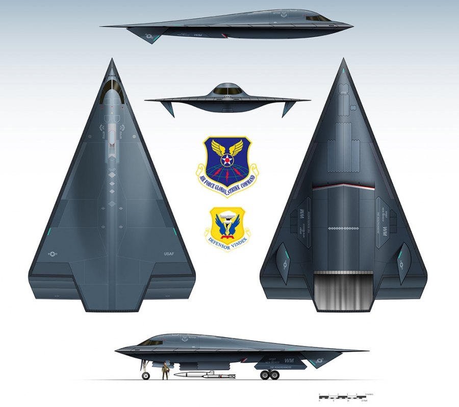 Northrop Low-Altitude Penetrator B-2 Bomber 1979 1/144 Scale Model Kit - Click Image to Close