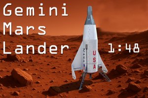 NASA USA Gemini Mars Lander 1963 1/48 Scale Model Kit
