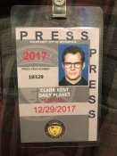 2017 Screen Used Henry Cavill Superman Clark Kent Flannel Wardrobe w/ Press Pass Prop