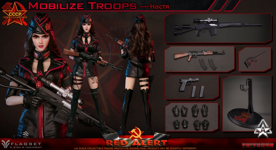 Red Alert Soviet Sniper Squad - Nastya 1/6 Scale Figure - Click Image to Close