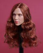 American Women's 1/6 Scale Head Sculpture with Red Hair (Scarlett Johansson)