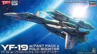 Macross Plus YF-19 Valkyrie with Fast Pack & Fold Booster 1/72 Scale Model Kit by Hasegawa