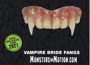 Dracula Vampire Bride Fangs Prosthetic Vampire Teeth Hammer Films