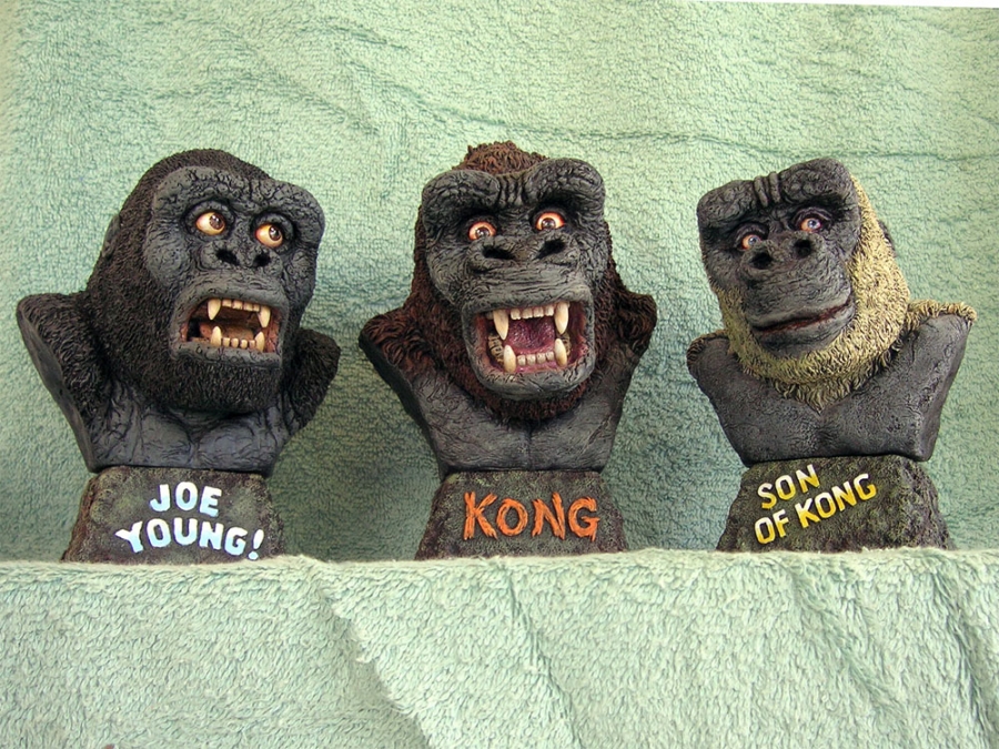Son Of Kong Legends of Stop Motion Bust Model Kit by Mick Wood - Click Image to Close