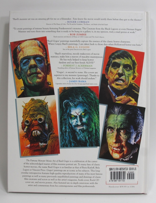 Famous Monster Movie Art of Basil Gogos Hardcover Book - Click Image to Close