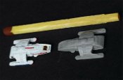 Star Trek TNG Danube Shuttle 1/1400 Scale 4 Pack Model Kit with Decals by Green Strawberry