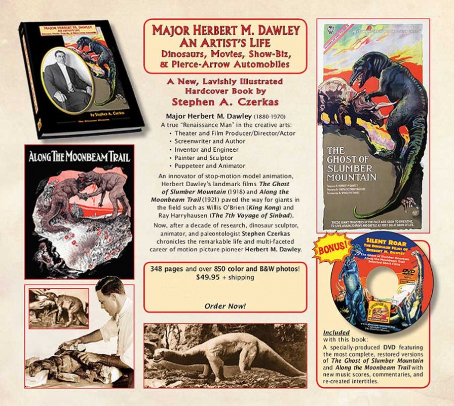 Major Herbert M. Dawley, An Artist's Life: Dinosaurs, Movies, Show-Biz, & Pierce-Arrow Automobiles Softcover Book - Click Image to Close