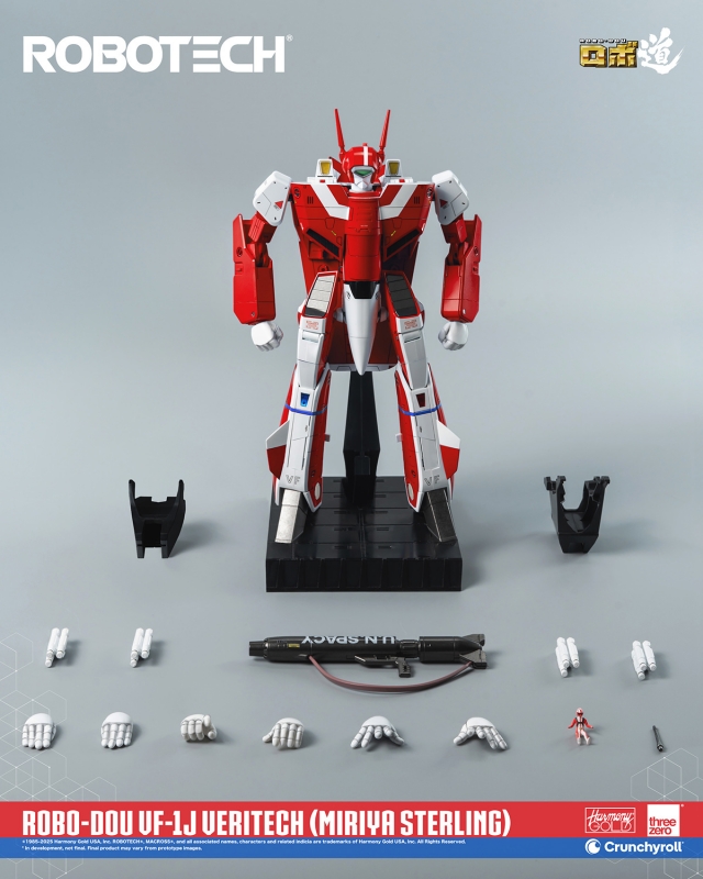 Macross Robotech VF-1J Veritech (Miriya Sterling) Robo-Dou Transforming Figure by ThreeZero - Click Image to Close