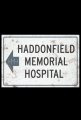 Halloween II Haddonfield Memorial Hospital Metal Sign