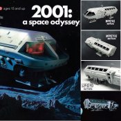 2001: A Space Odyssey AURORA Moon Bus Plastic Model Kit Moebius (Version B)