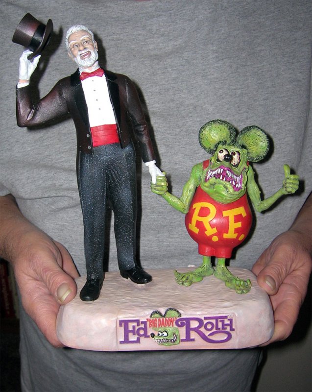 Big Daddy Ed Roth and Rat Fink Resin Model Kit - Click Image to Close