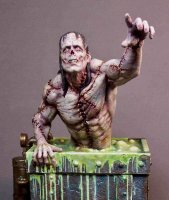 Alive 1/4 Frankenstein Bust Model Kit