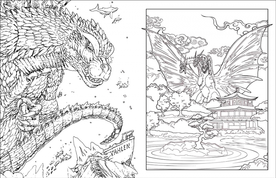 Godzilla: The Official Coloring Book - Click Image to Close