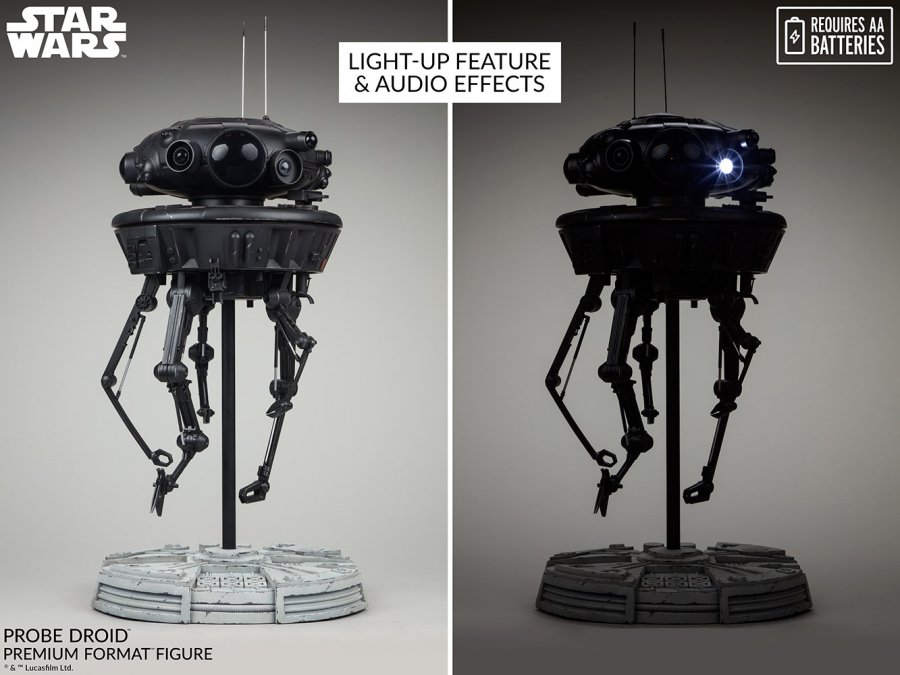 Star Wars Imperial Probe Droid Premium Scale Replica Figure - Click Image to Close