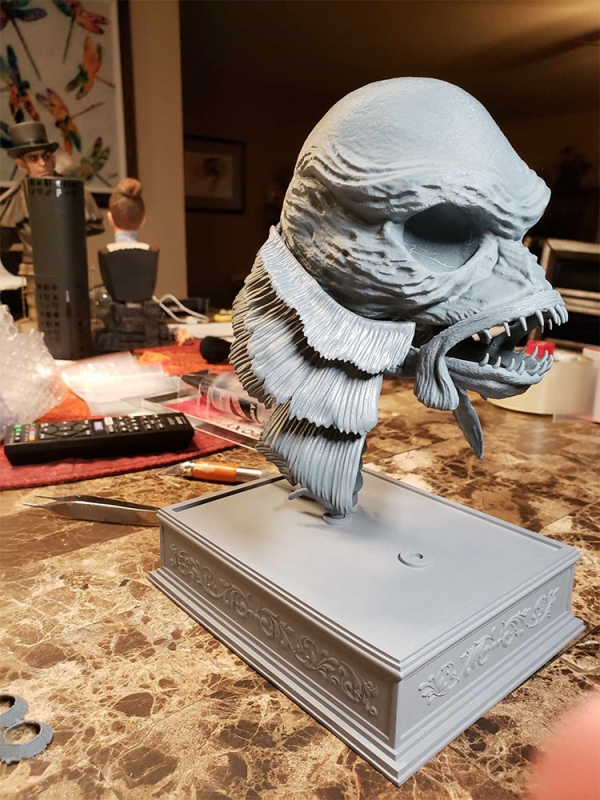 Creature Artifact Skull 1/2 Scale Devonian Museum Display Model Kit - Click Image to Close