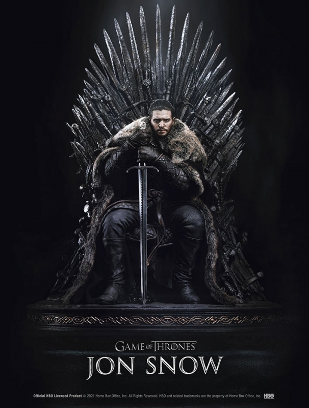 Game Of Thrones Jon Snow on Throne 1/4 Scale Statue by Blitzway / Prime 1 - Click Image to Close