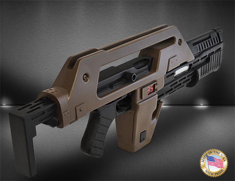 Aliens Pulse Rifle Brown Bess 1/1 Scale Prop Replica LIMITED EDITION - Click Image to Close
