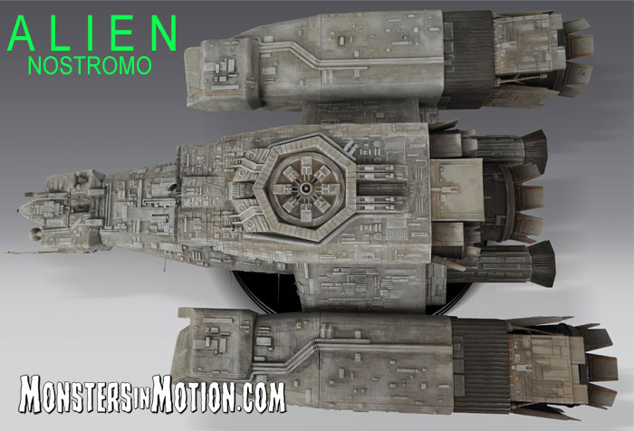 Alien 1979 USCSS Nostromo Large Scale Model Replica - Click Image to Close