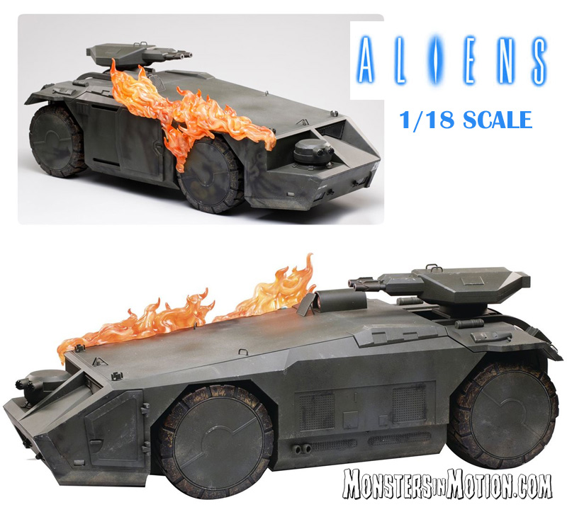 Aliens Burning Armored Personnel Carrier 1/18 Scale Vehicle - Click Image to Close