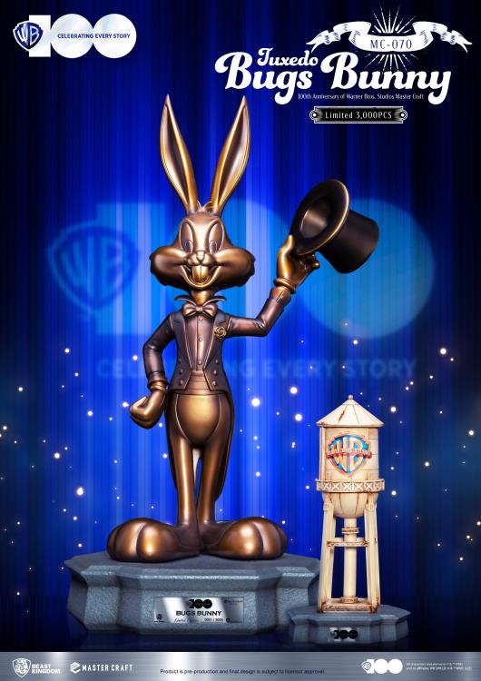 Looney Tunes WB100 Ann. Tuxedo Bugs Bunny Resin Master Craft Statue - Click Image to Close