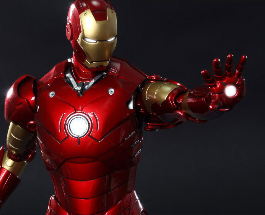 Iron Man Mark III DIECAST Movie Masterpiece 1/6 Scale Figure by Hot Toys - Click Image to Close