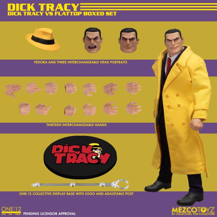 Dick Tracy One:12 Collective Dick Tracy vs Flattop 2 Figure Boxed Set - Click Image to Close