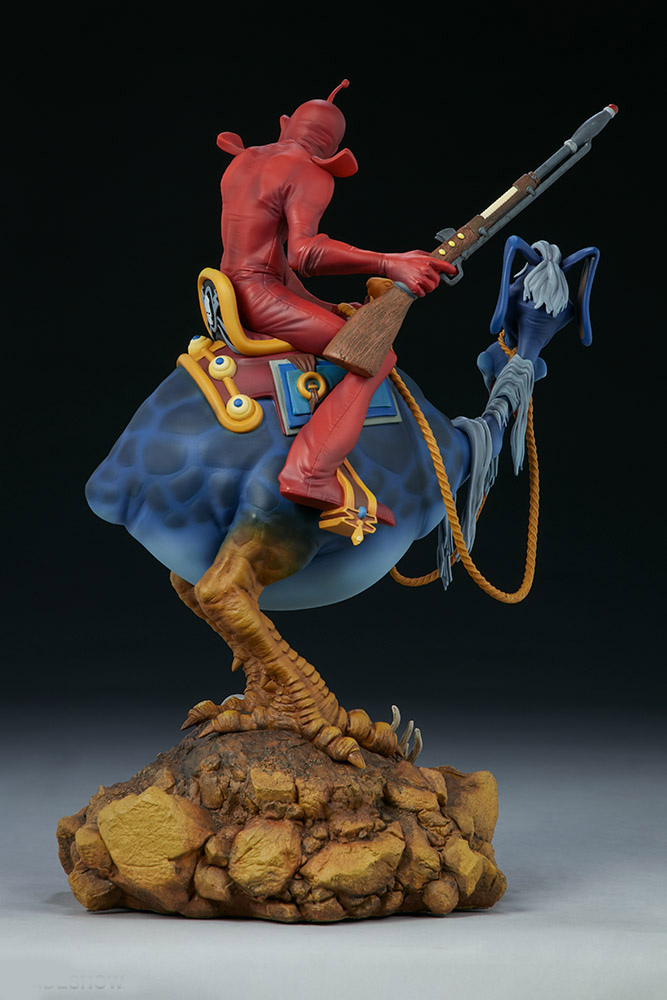 Wizards 1977 Peace Red Rider Statue Ralph Bakshi and William Stout - Click Image to Close