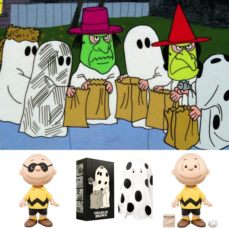 Charlie Brown Great Pumpkin Ghost Sheet 16" Figure - Click Image to Close