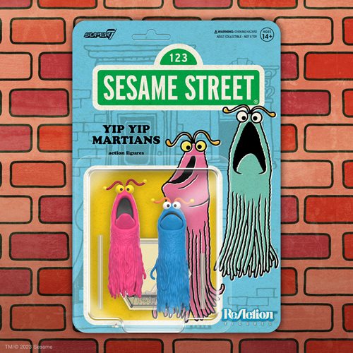 Sesame Street Yip Yip Martians 3.75 Inch ReAction Figures - Click Image to Close