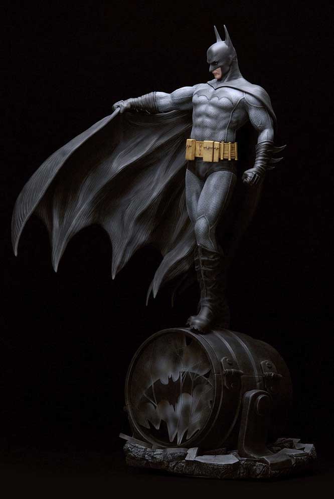 Batman 1/6 Scale 21" Tall Resin Statue by Luis Royo - Click Image to Close