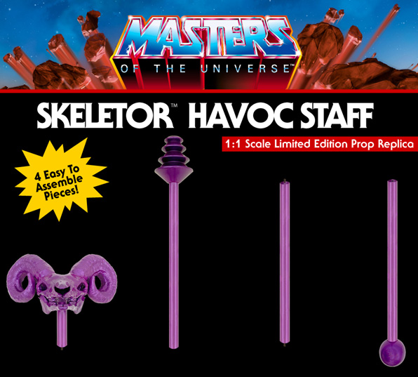 Masters of the Universe Skeletor Havoc Staff 1/1 Scale LIMITED EDITION Prop Replica - Click Image to Close