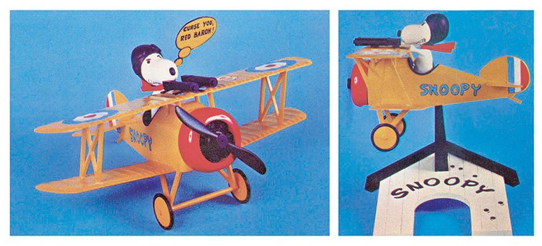 Snoopy and His Sopwith Camel Snap Together Model Kit - Click Image to Close