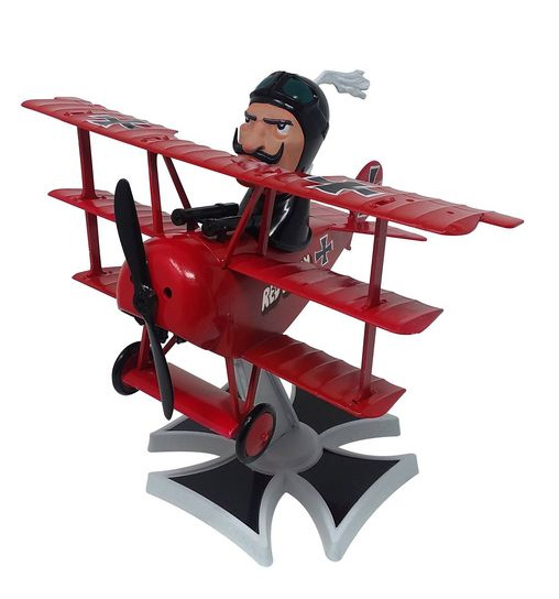 Snoopy Red Baron Fokker Tri Plane Snap Together Model Kit - Click Image to Close