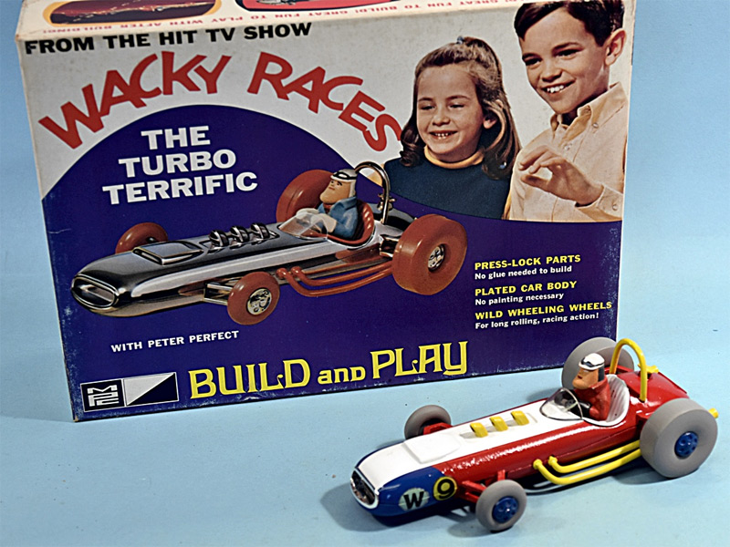 Wacky Races Peter Perfect Turbo Terrific Car Model Kit MPC Re-Issue - Click Image to Close