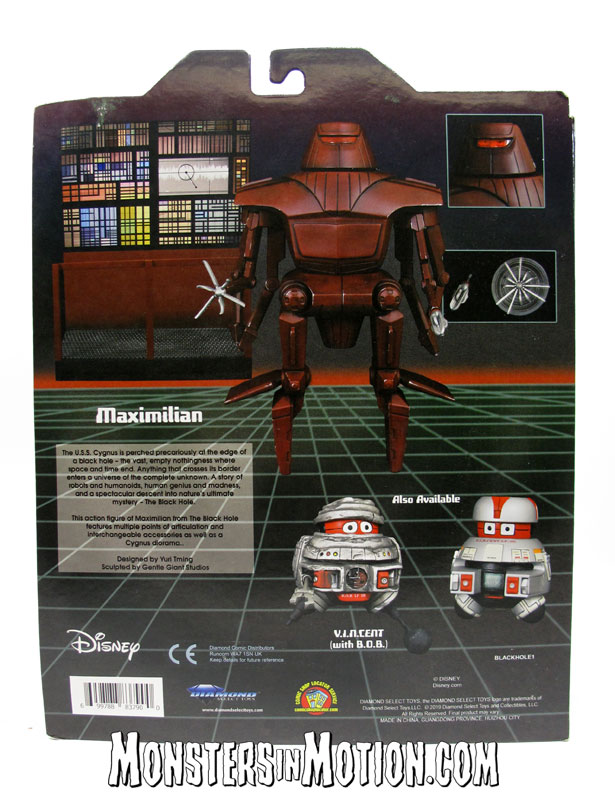 Black Hole Maximilian Action Figure Disney Classic Series - Click Image to Close