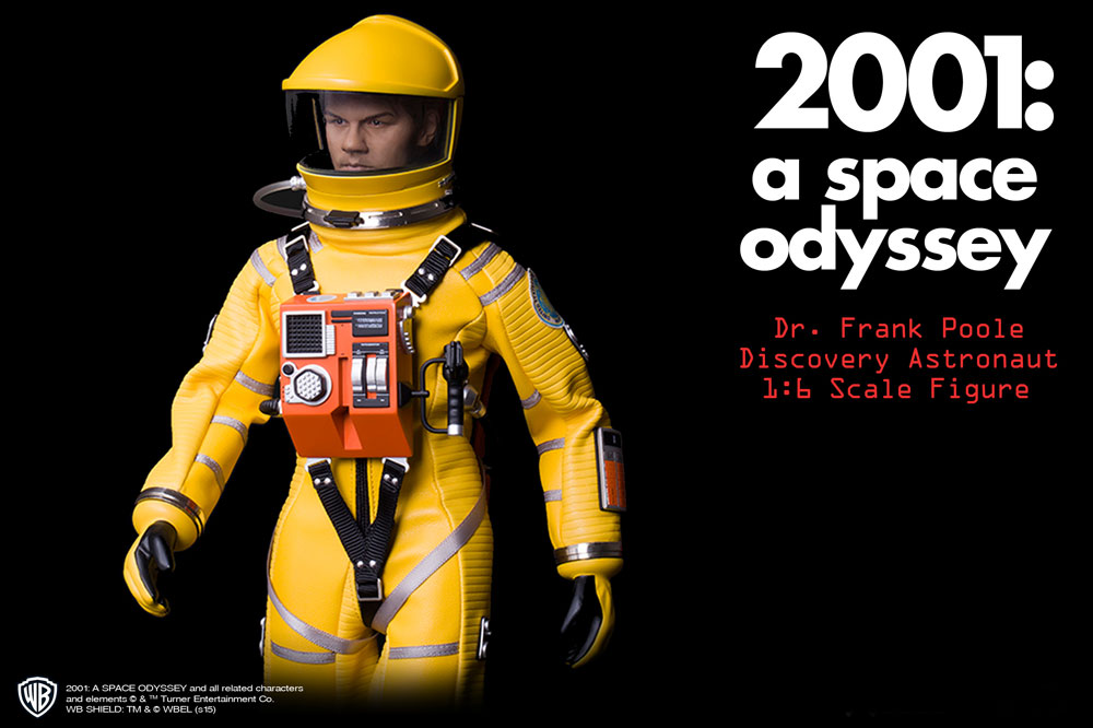 2001: A Space Odyssey Yellow Discovery Astronaut Dr. Frank Poole 1/6 Scale 12" Figure Gary Lockwood - Click Image to Close