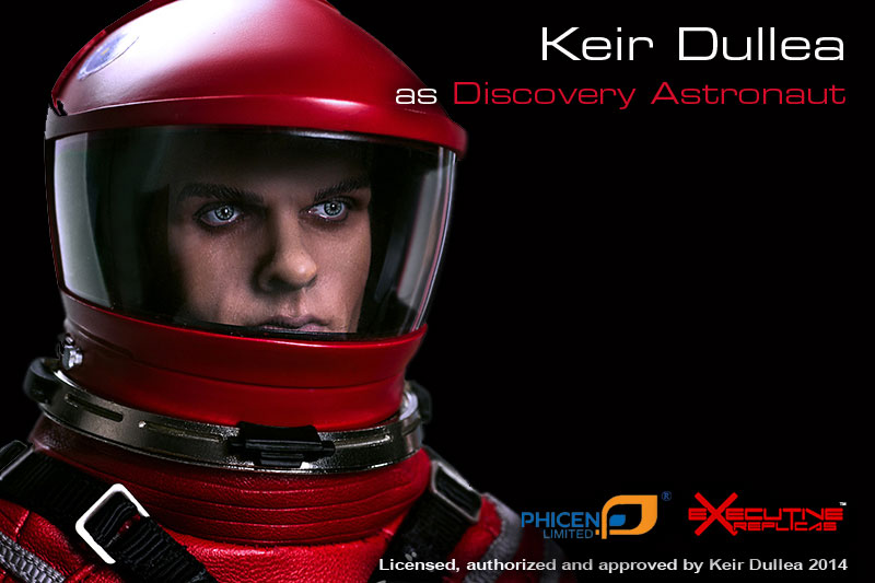 2001: A Space Odyssey Red Discovery Astronaut Dr. Dave Bowman 1/6 Scale 12" Figure Keir Dullea by Executive Replicas - Click Image to Close