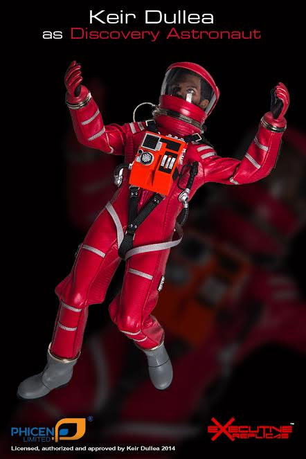 2001: A Space Odyssey Red Discovery Astronaut Dr. Dave Bowman 1/6 Scale 12" Figure Keir Dullea by Executive Replicas - Click Image to Close