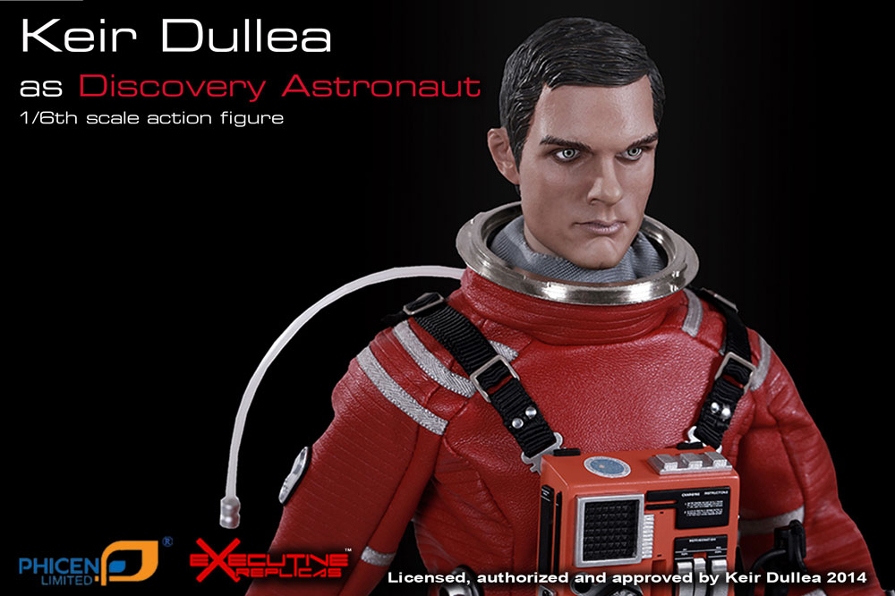 2001: A Space Odyssey Red Discovery Astronaut Dr. Dave Bowman 1/6 Scale 12" Figure Keir Dullea by Executive Replicas - Click Image to Close