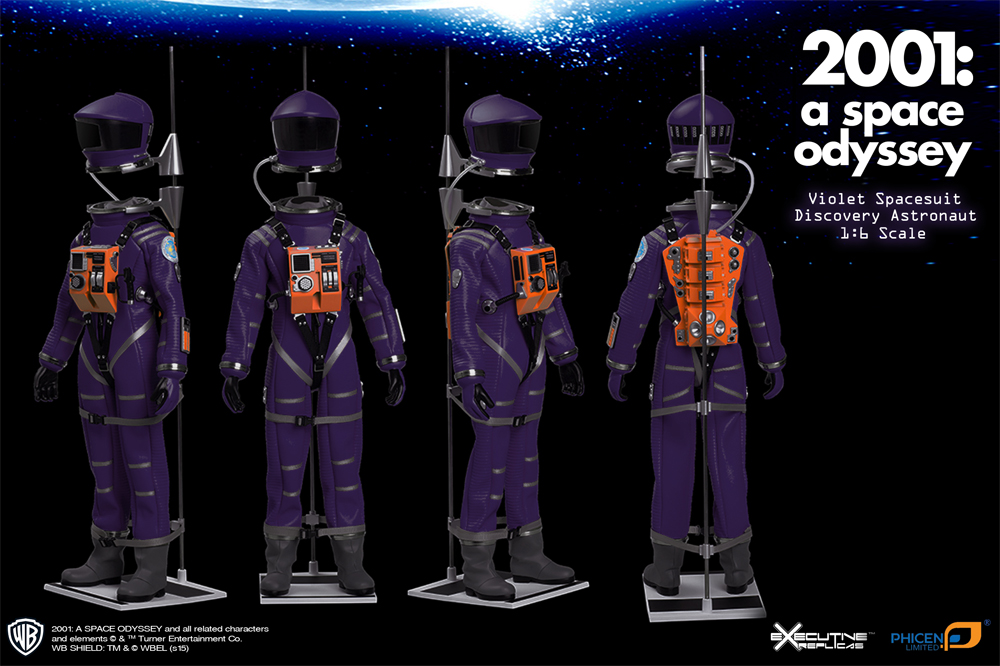 2001: A Space Odyssey Violet Discovery Astronaut 1/6 Figure Spacesuit - Click Image to Close