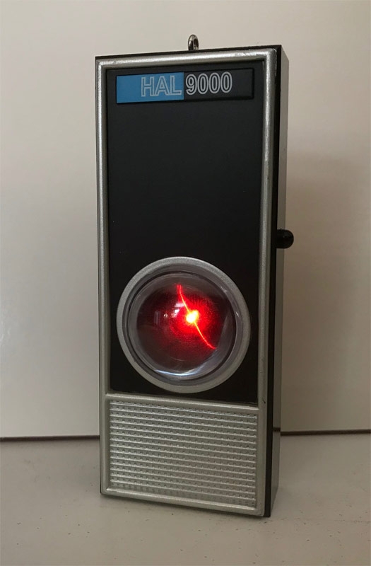 2001: A Space Odyssey Hal 9000 Talking Replica with Lights by Hallmark - Click Image to Close