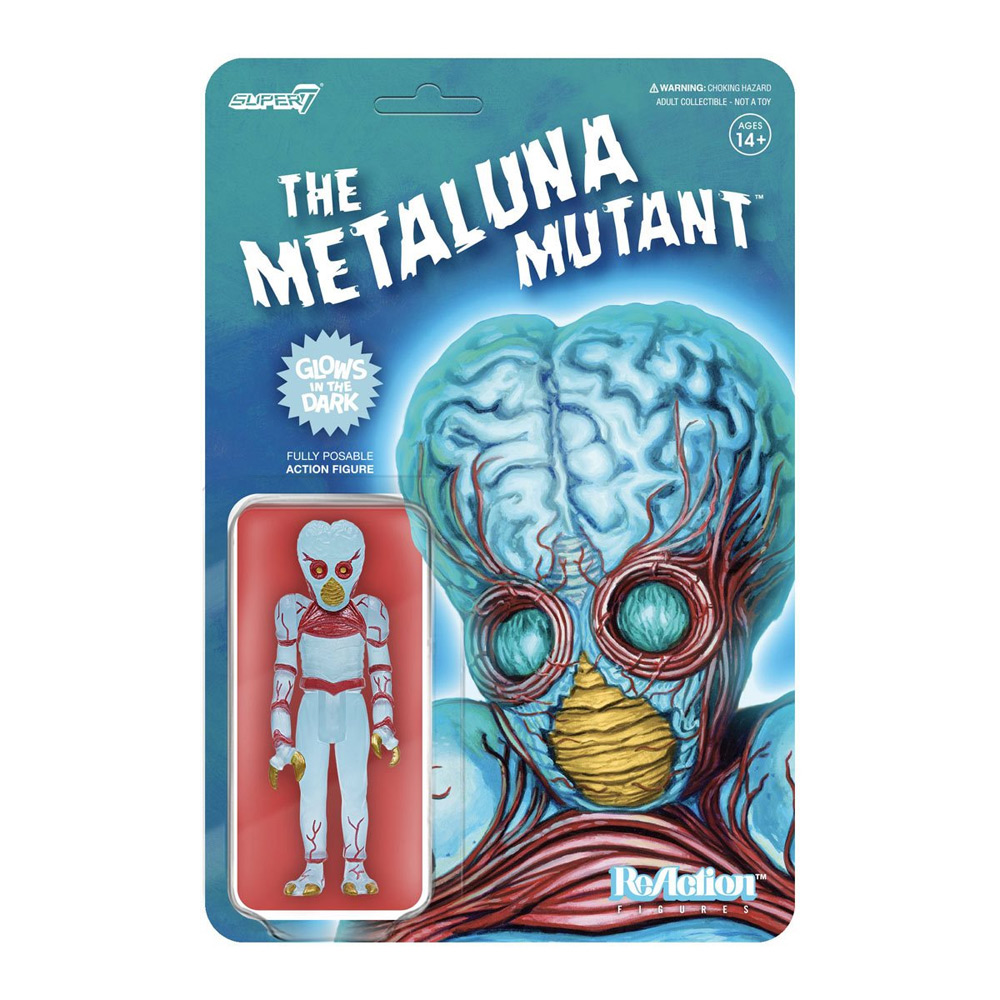 This Island Earth The Metaluna Mutant Blue Glow-in-the-Dark 3 3/4-inch ReAction Figure Universal Monsters - Click Image to Close