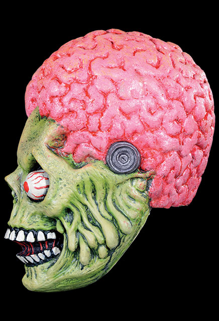 Mars Attacks Drone Martian Latex Halloween Mask - Click Image to Close