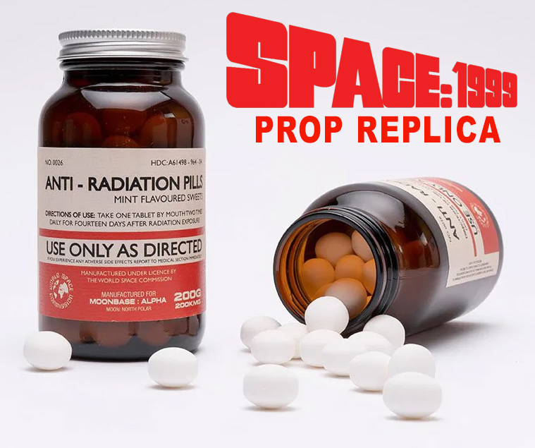 Space: 1999 Moonbase Alpha Anti-Radiation Pills Prop Replica - Click Image to Close