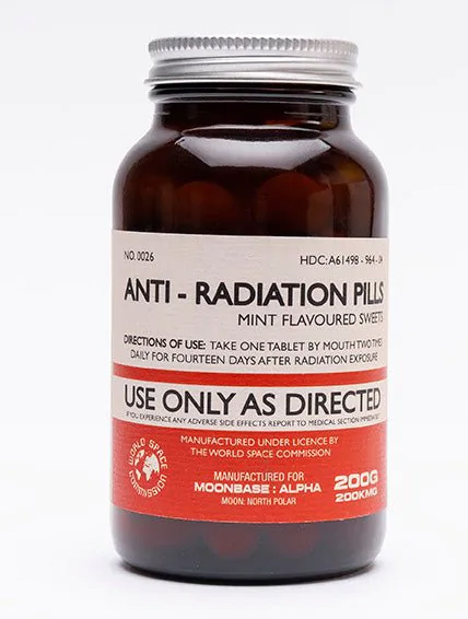 Space: 1999 Moonbase Alpha Anti-Radiation Pills Prop Replica - Click Image to Close