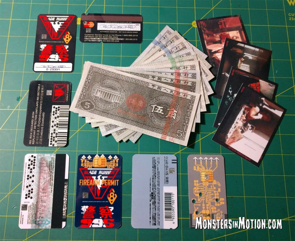 Blade Runner Deckard Cards & Money Collection Prop Replica - Click Image to Close