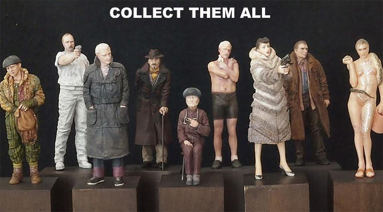 Blade Runner LA 2019 1/18 Scale Figure Set #2 Model Kit - Click Image to Close