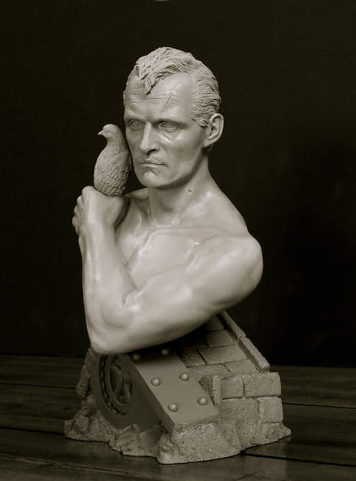 Blade Runner Roy Batty 1/4 Scale Bust by Jeff Yagher - Click Image to Close