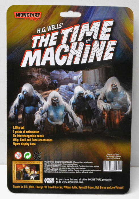 Time Machine 1960 Glow Morlock 3.75" Scale Retro Action Figure by Monstarz - Click Image to Close